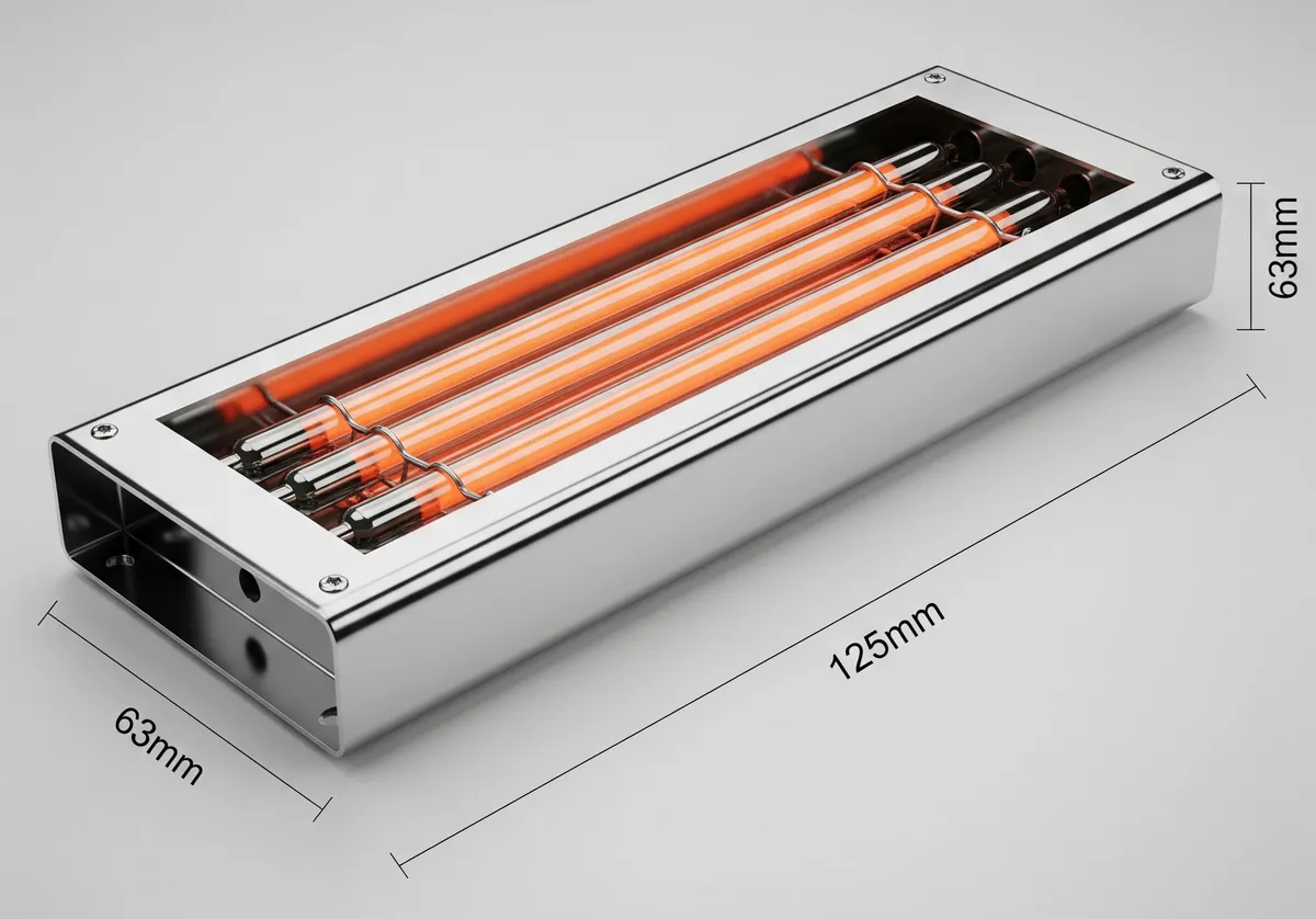 Medium Wave Infrared Heating Module (Half Length)